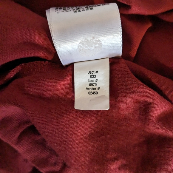 Eddie Bauer long sleeve pullover T-shirt top Legendwash Mens XL rust - Picture 8 of 8